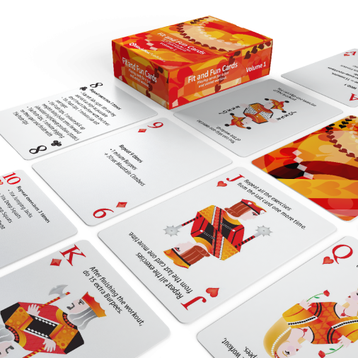 Fit and Fun playing cards