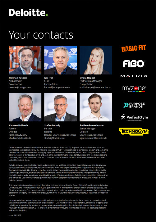 European Health & Fitness Market Report 2025