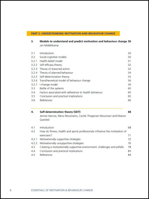 Essentials of Motivation and Behaviour Change