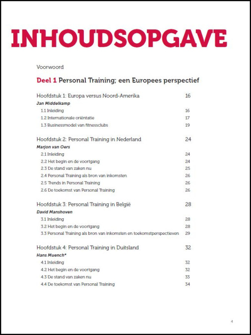 Personal training in Europa - EBOOK
