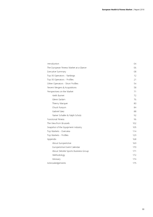 European Health & Fitness Market Report 2018 - EBOOK