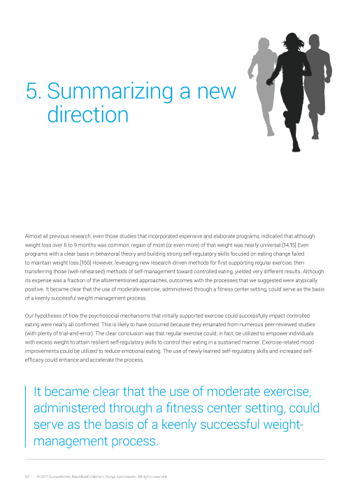 EuropeActive Retention Report 2017: Empowering Weight Loss through the Psychosocial Benefits of Exercise