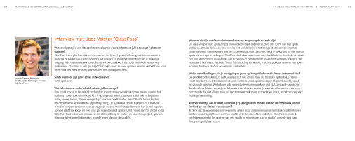 Fitness Intermediairs Markt & Trend Rapport