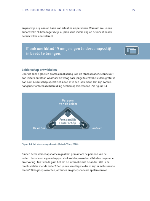 Strategisch management in fitnessclubs