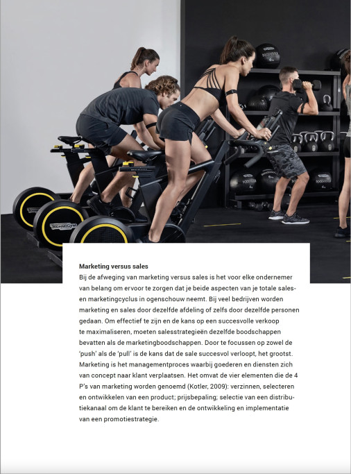 Marketing en sales in de fitnessbranche