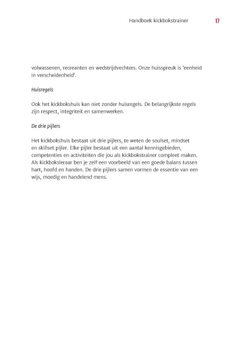 Handboek kickbokstrainer